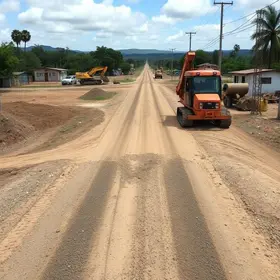 melhorias em vias não pavimentadas